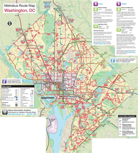 Red line metro dc map. Washington Map Detailed