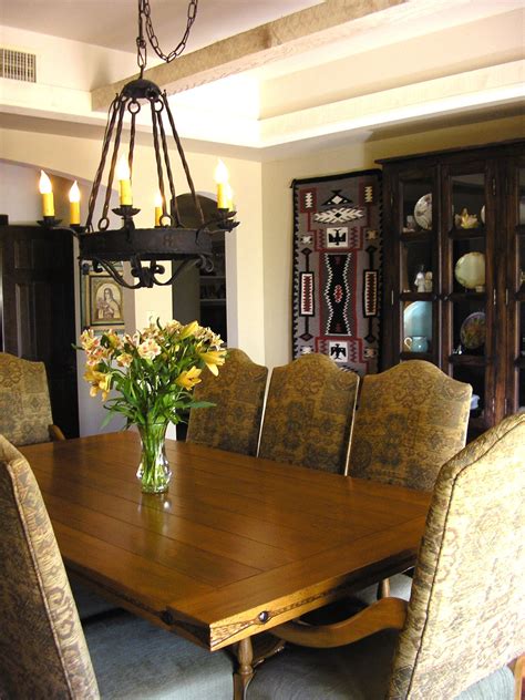 Vasagle buffet cabinet, sideboard, floor storage cabinet with transparent doors, for dining room, living room, kitchen, industrial style, rustic brown and black ulsc096b01 4.6 out of 5 stars 21 $135.99 $ 135. Dining Room Design In Southwest Style #17127 | Dining Room ...