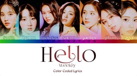 Weeekly Hello Color Coded Lyrics Han Rom Eng Youtube