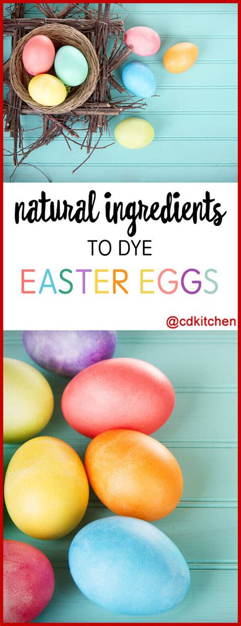 Natural Ingredients To Dye Easter Eggs Recipe