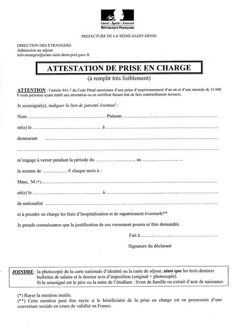 Modèle de invitation et hébergement étranger en france (catégorie attestations certificats. exemple attestation de prise en charge visa touriste