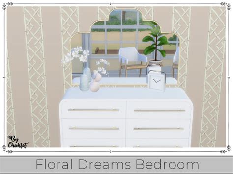 Floral Dreams Bedroom By Chicklet At Tsr Sims 4 Updates