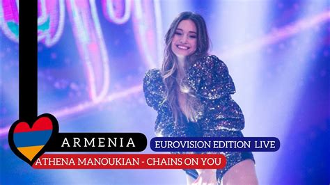 athena manoukian chains on you eurovision edition live armenia youtube