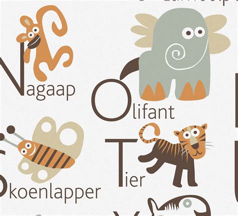 Afrikaans Alphabet Poster With Animals From A To Z Big Poster Etsy Israel