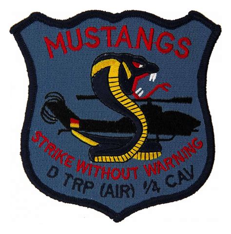 Delta Troop 1st Squadron 4th Air Cavalry Regiment Patch Flying