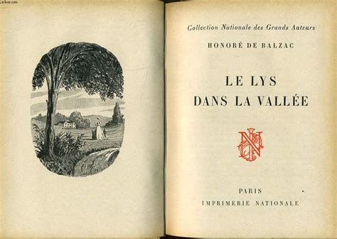 Le Lys Dans La Vallee De Honore De Balzac Achat Livres Ref