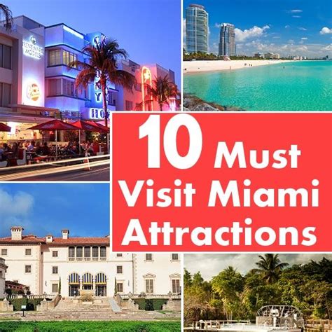 10 Must Visit Miami Attractions Miami Attractions Places To Travel