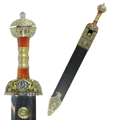 Julius Caesar Sword With Sheath Factsheet Total Length 80 Cms Pl