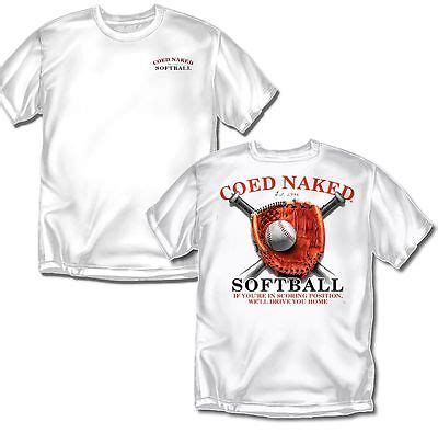 Coed Naked Softball T Shirt Adult Sizes Ebay
