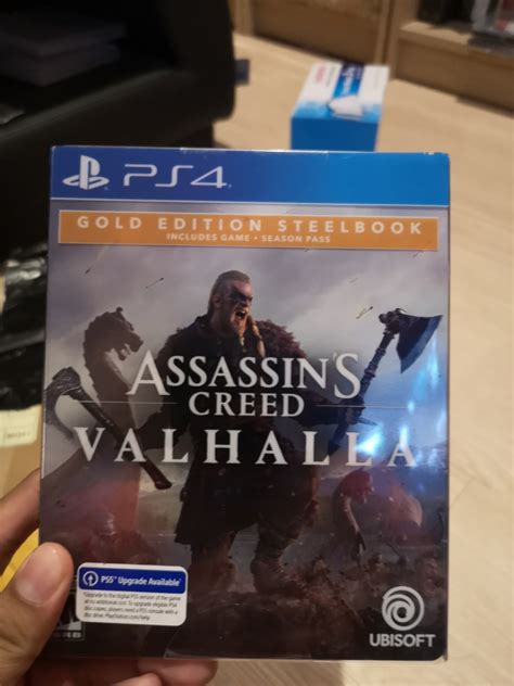 Assassin Creed Valhalla Gold Steelbook Edition Rare Video Gaming