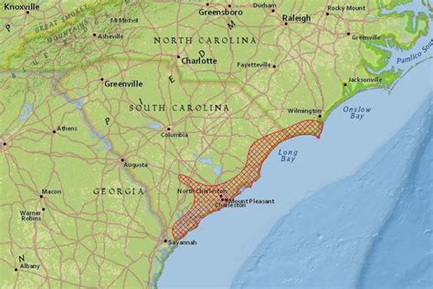 North Carolina Fault Lines Map