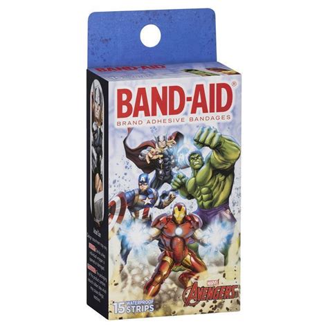 Buy Band Aid Character Strips Marvel Avengers 15 Pack Online At Chemist