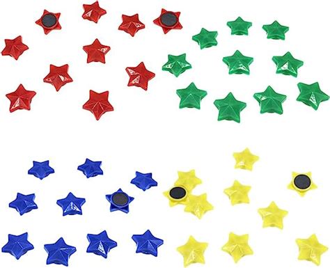 40pcs Star Fridge Magnets Cute Colorful Functional Magnets