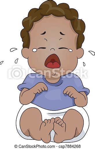 Bebé Llorando Ilustración De Un Bebé Llorando Canstock