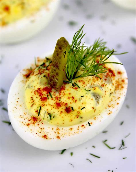 Dill Pickle Deviled Eggs Keto Cooking Christian