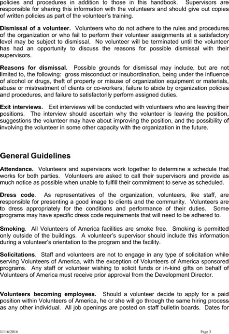 Download Volunteer Policy Manual Template Word For Free Page 3