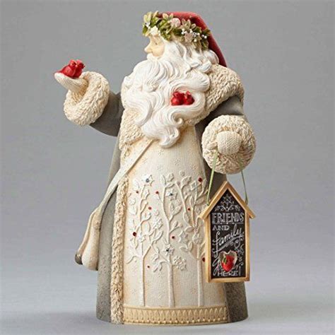 Enesco Heart Of Christmas Santa With Cardinals Figurine 7