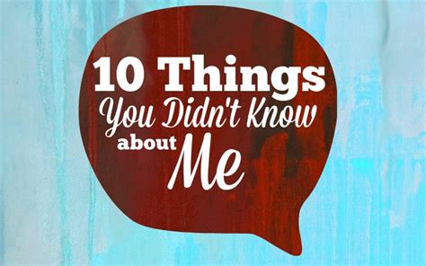 10 Things You Didnt Know About Me Humble Handmaid