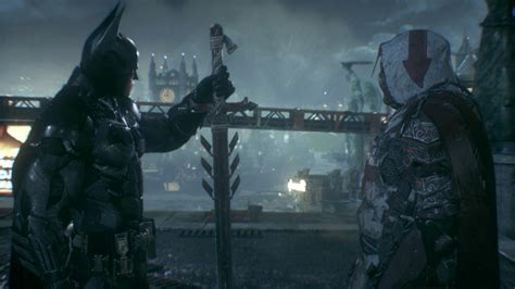 Wallpaper Batman Arkham Knight Soldier Darkness Games Screenshot