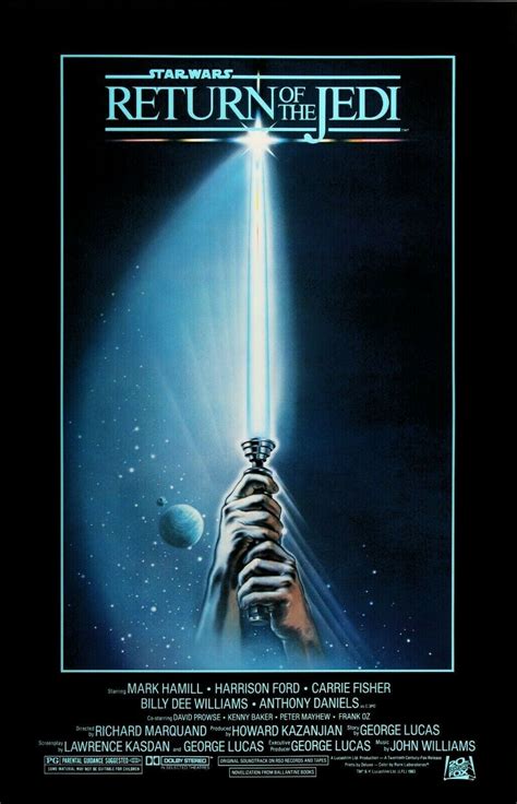 Star Wars Episode Vi Return Of The Jedi Movie Poster Print Vader Luke Ebay