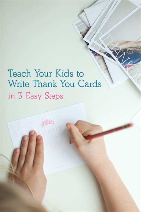 Teach Kids To Write Thank You Cards In 3 Steps Pinhole Press