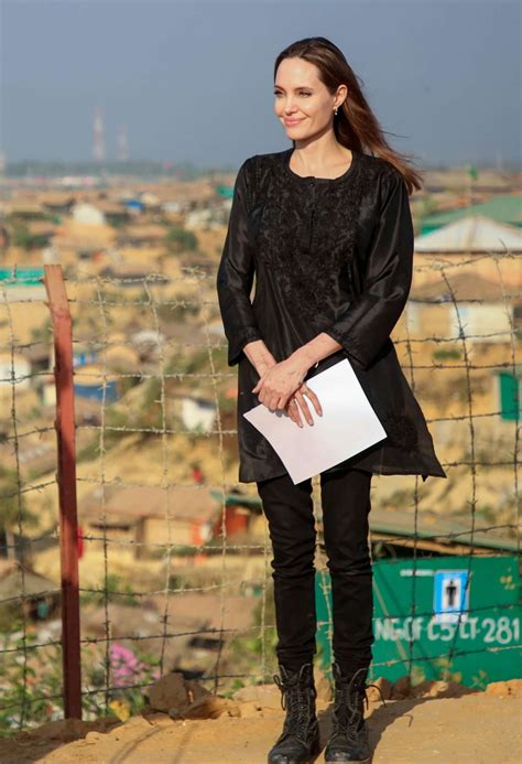 Angelina Jolie Unhcr Special Envoy Advocates For Rohingya Refugees At