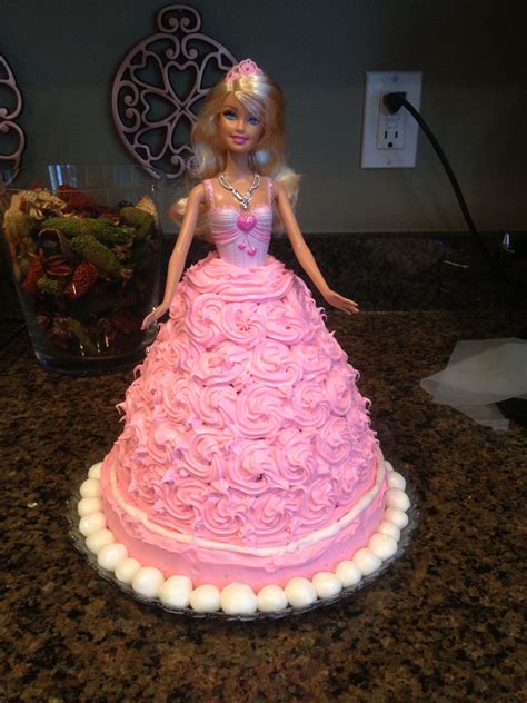 Barbie Cake 5th Birthday Bday Party Birthday Party Doll Cakes
