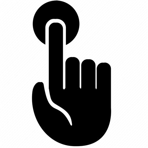 Click Finger Hand Push Icon Download On Iconfinder