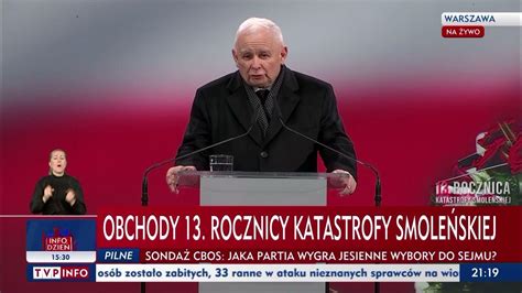 Prezes Pis Jarosław Kaczyński O Katastrofie Smoleńskiej Powstała Masa