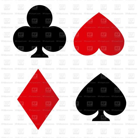 Playing Card Suit Symbols Sport And Leisure Download Royalty Free