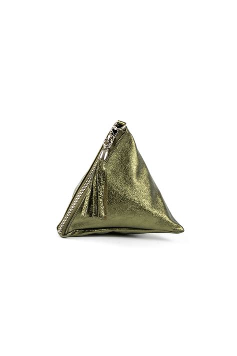 Il Giglio Pyramid Leather Bagn Cherri Bellini