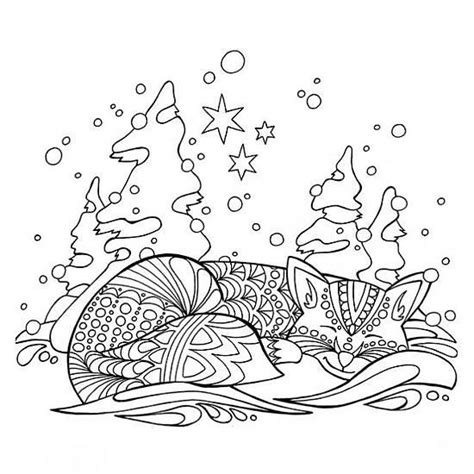Cat in the snow | Coloring book pages, Coloring pages, Cat illustration