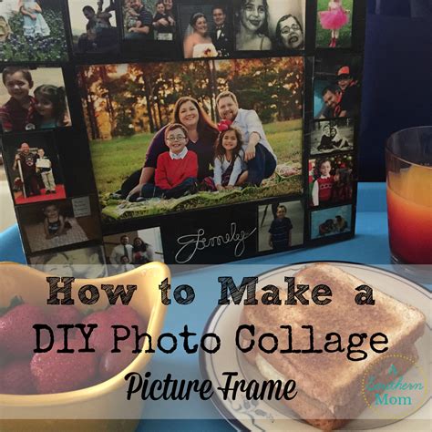Diy Mod Podge Photo Collage Picture Frame A Southern Mom