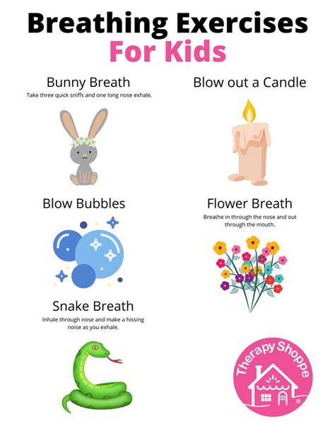 Breathing Exercises For Kids In 2021 Exercise For Kids Mindfulness