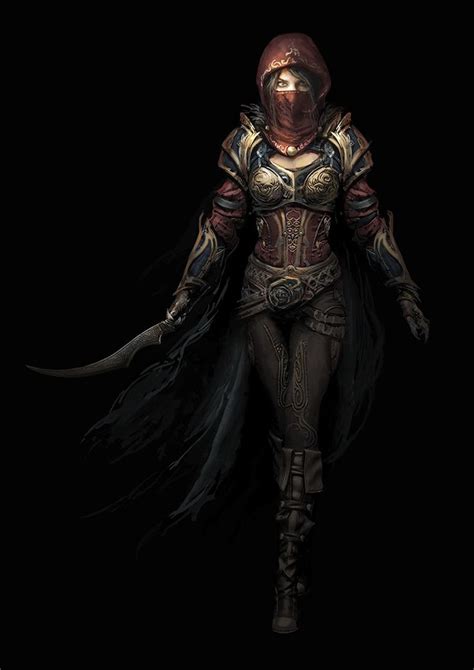 Secrets Of The Starfall Female Assassin Fantasy Women Character Portraits