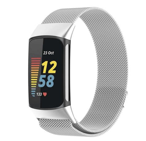 Fitbit Charge 5 Metallic Strap Fabulously Fit Fabulously Fit