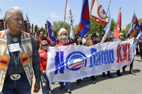 Cowboy And Indian Alliance Protests Against The Keystone Xl Pipeline
