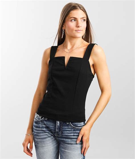 Red By Bke V Wire Tank Top Womens Tank Tops In Black Buckle