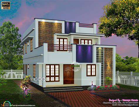 3 Bedroom Attached Simple Style Kerala House Kerala Home Design And