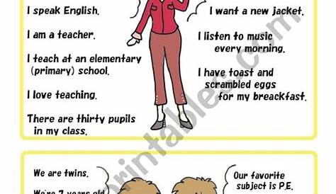 conversation activity using self introduction Part3 - ESL worksheet by