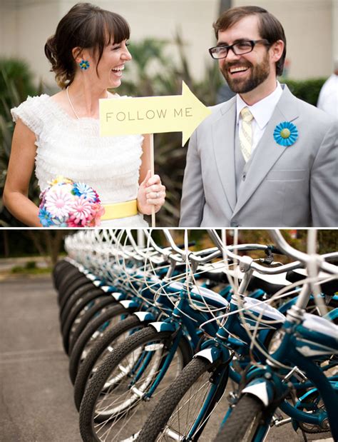 Bicycle Wedding In La Green Wedding Shoes Weddings Fashion