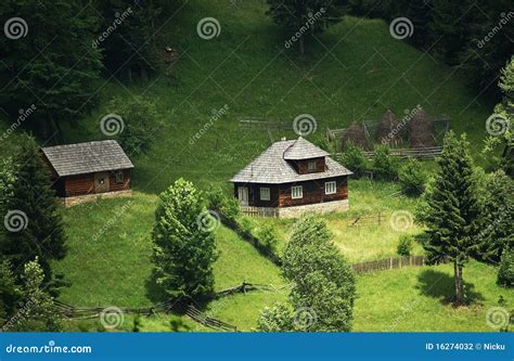 Traditional Mountain House Stock Photo Image Of Green 16274032