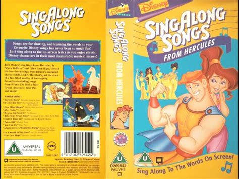 Yo ho a pirate's life. Sing Along Songs from Hercules UK VHS (1997) - YouTube