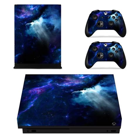 Full Set Faceplates Skin Stickers Of Starry Sky For Xbox One X Console