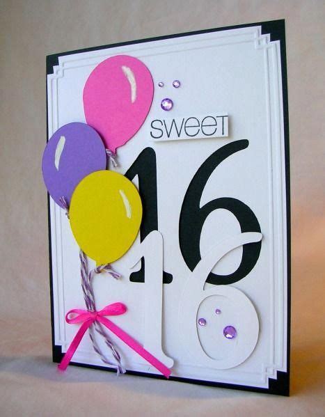 Ideas For Your Paper Crafts 16th Birthday Card Homemade Birthday
