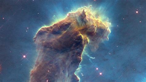 In their struggle to survive, lives and destinies intertwine. Hubblecast 82: New view of the Pillars of Creation | ESA ...