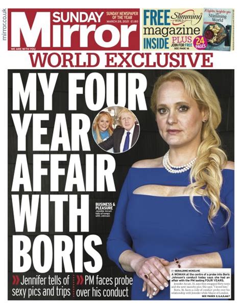 Sunday Mirror Front Page 28th Of March 2021 Tomorrow S Papers Today
