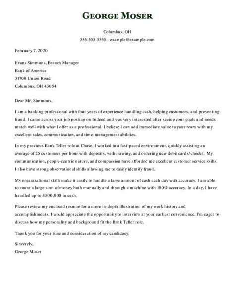 These key positions can be found in any bank organizational structure. Accounting Cover Letter Samples to Help Land Your Next Job ...