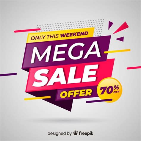 The 27.3 shopee mega sale is taking place from march 21 to 27, offering free shipping with. Download Modern Mega Sale for free | Banner design ...