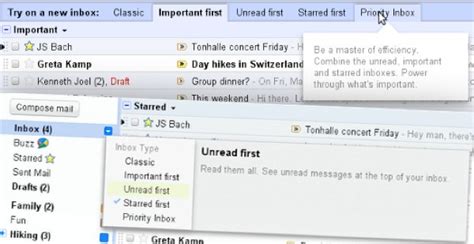 Gmail Uvodi Nove Inboxove Important First Unread First I Starred First